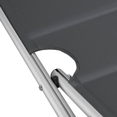 Solseng Lorella aluminium, justerbart ryglæn - grå