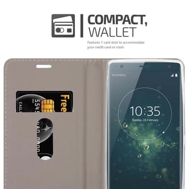 Sony Xperia XZ2 Pungetui Cover Case (Blå)