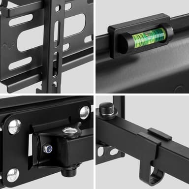 TV-ophæng for 26-55 tommer (66-140 cm), VESA 50x50-400x400 (Vipbar + Svingbar) - sort