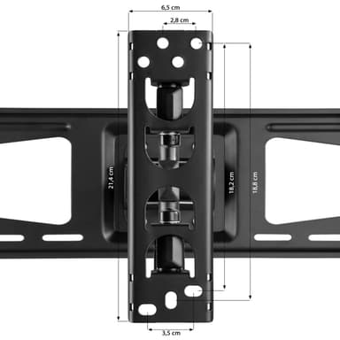TV-ophæng for 26-55 tommer (66-140 cm), VESA 50x50-400x400 (Vipbar + Svingbar) - sort