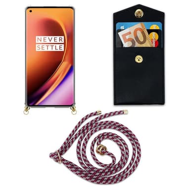 OnePlus 8 PRO Etui Cover Kæde (Rød)