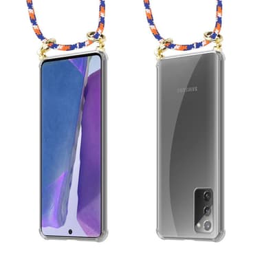 Samsung Galaxy NOTE 20 Etui Cover Kæde (Blå)