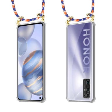 Honor 30 Etui Cover Kæde (Blå)