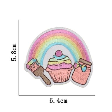 18 strygeplastre / applikationer til tøj MultiColor