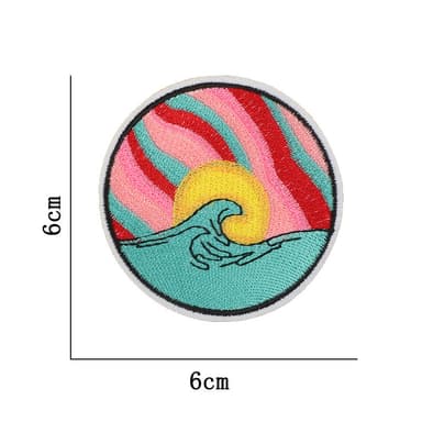 18 strygeplastre / applikationer til tøj MultiColor