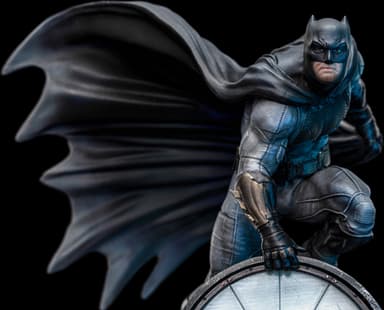 Iron Studios Justice League acitonfigur (Batman og hans Batsignal)