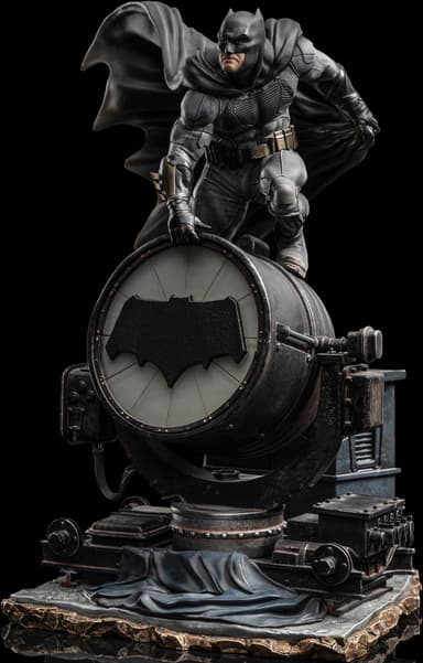 Iron Studios Justice League acitonfigur (Batman og hans Batsignal)