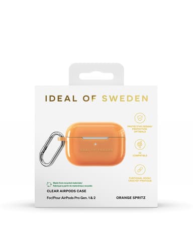 Clear AirPods Case PRO 1/2 Orange Spritz