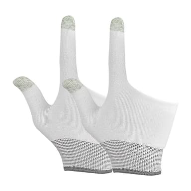 Game Handsker To Fingre Sleeve Press Touch Screen Sensitive Hvid
