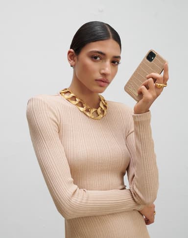 Atelier Case iPhone 13 Camel Croco