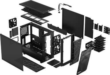 Fractal Meshify 2 computerkabinet (sort TG mørk tint)