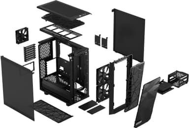 Fractal Meshify 2 Compact computerkabinet (sort TGD)