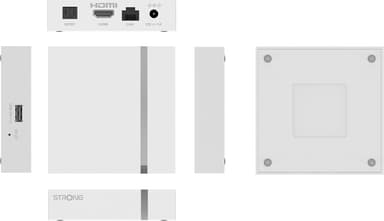 Strong Leap S3+V2 Google TV Box 4K UHD streaming-enhed (hvid)