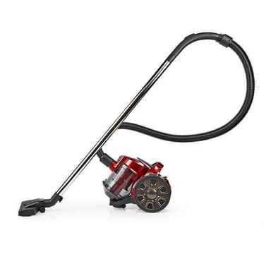 Nedis Poseløs støvsuger | Poseløs | 700 W | Støvkapacitet: 1.5 l | Combi Børste | Aaktionsradius: 7 m | HEPA luftfilter | Antracit / Rød