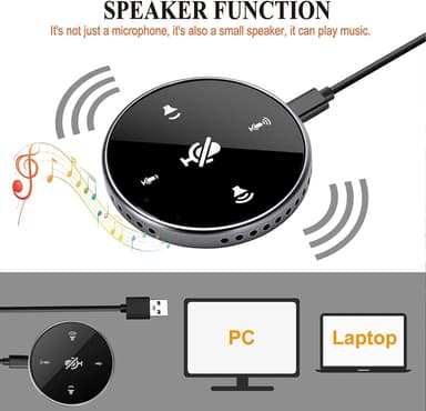 Omni-directional USB-mikrofon Plug and Play