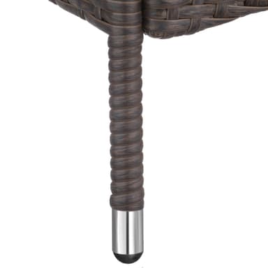 Polyrattan solseng - antikbrun