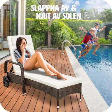 Polyrattan solseng - antikbrun