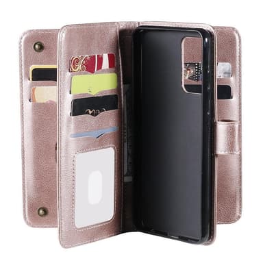 SKALO Samsung A52/A52s 10-RUM Flip Cover - Rosa guld