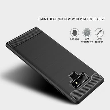 SKALO Samsung Note 9 Armor Carbon Stødsikker TPU-cover - Blå