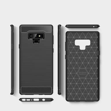 SKALO Samsung Note 9 Armor Carbon Stødsikker TPU-cover - Blå