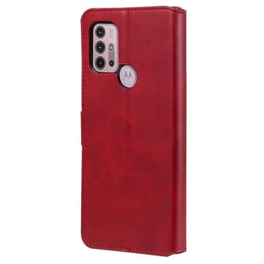 SKALO Moto G20/G30 Classic Pungetui - Rød