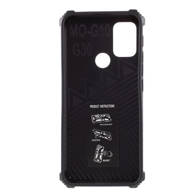 SKALO Moto G20/G30 Armor Phantom Hybrid Cover - Sort