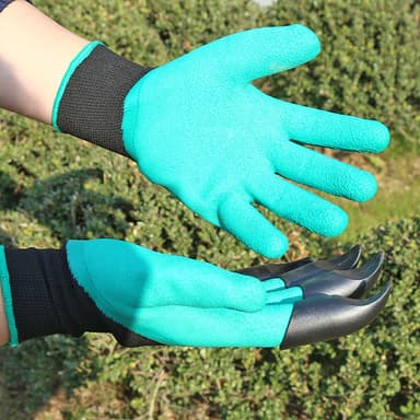 Havehandsker åndbare, slidbestandige til plantning/gravning 1 par MultiColor