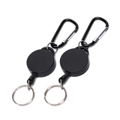 Udtrækkelig nøglering ID badge holder 3 pakker