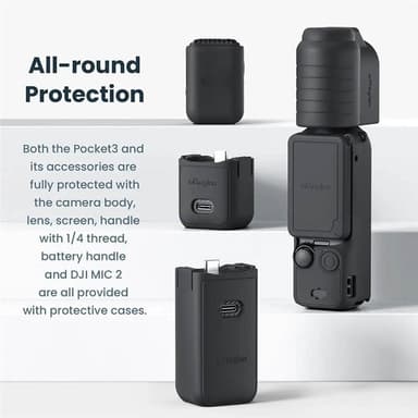 aMagisn silikone cover 6i1 til DJI Osmo Pocket 3 - Sort