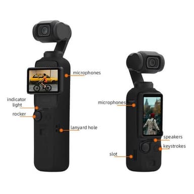 3-pak BRDRC silikone cover DJI Osmo Pocket 3 - Sort