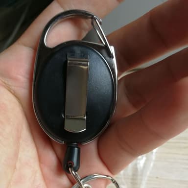 Udtrækkelig nøglering ID badge holder 2 pakker