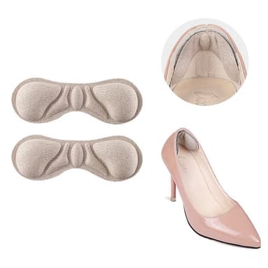 Butterfly Heel Grip Hælpuder 1 par Beige