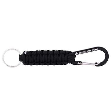 Paracord nøglering Sort