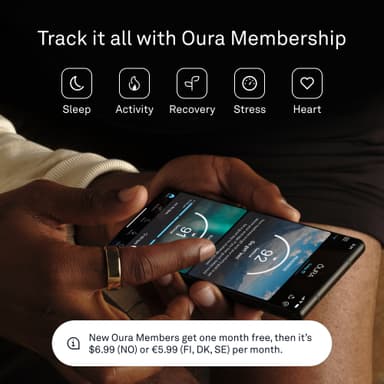 Oura Ring Gen3 Heritage smart-ring størrelse 6 (sort)