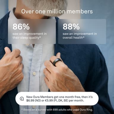 Oura Ring Gen3 Heritage smart-ring størrelse 6 (sort)
