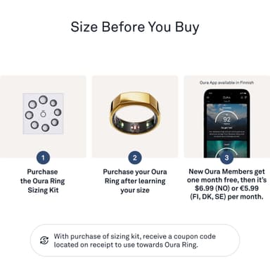 Oura Ring Gen3 Heritage smart-ring størrelse 6 (guld)