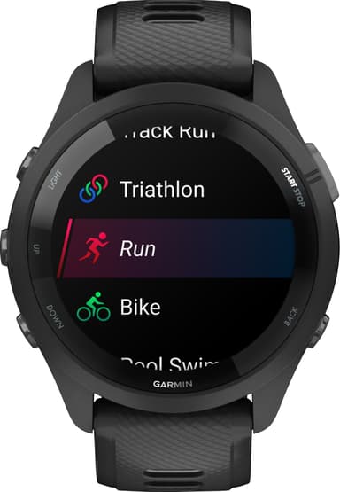 Garmin Forerunner 265 sportsur (sort)