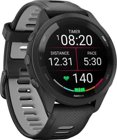 Garmin Forerunner 265 sportsur (sort)