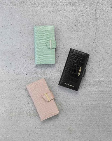 Cora Phone Wallet iPhone 8/7/6/6S/SE Mint Croco