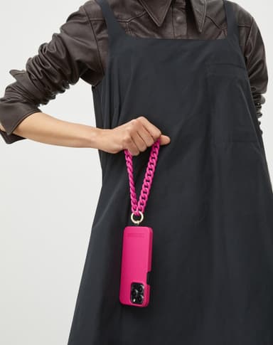 Phone Wristlet Strap Hyper Pink