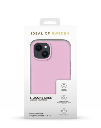 Silicone Case MagSafe iPhone 13/14 Bubblegum Pink