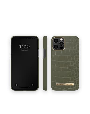 Atelier Case iPhone 12/12P Khaki Croco