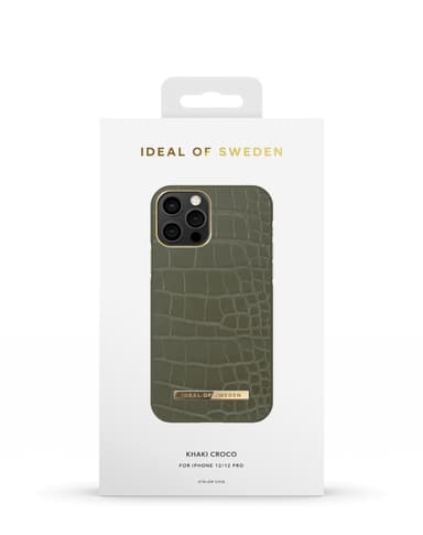 Atelier Case iPhone 12/12P Khaki Croco