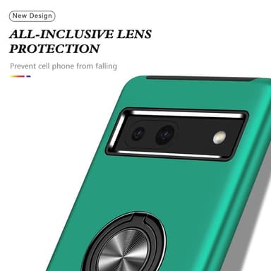 Til Google Pixel 8a Fingerring Kickstand Hybrid Taske