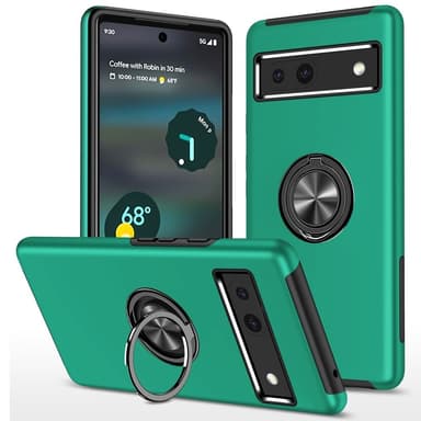 Til Google Pixel 8a Fingerring Kickstand Hybrid Taske