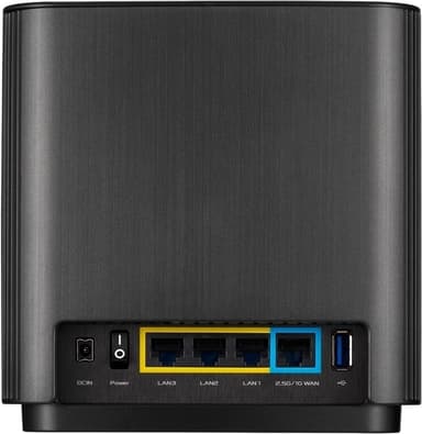 ASUS ZenWiFi AX XT8 V2 Tri-band WiFi mesh-router, sort