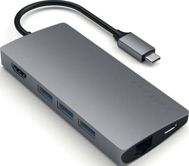 Satechi USB-C 4K Ethernet V2 Multiport USB-hub (Space Grey)