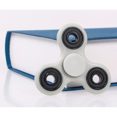 Fidget Spinner Rustfrit stål - Lysende