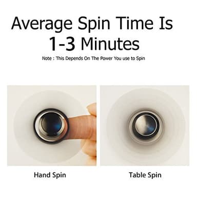 Fidget Spinner Star - Sort - Aluminium