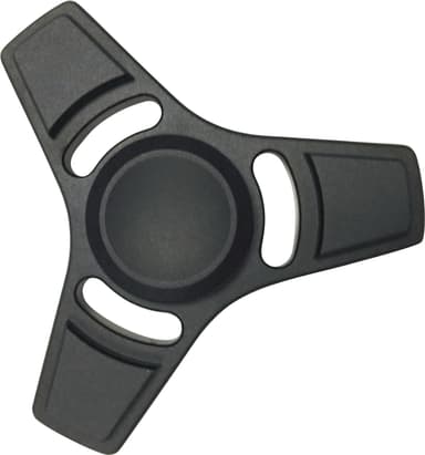 Fidget Spinner Star - Sort - Aluminium